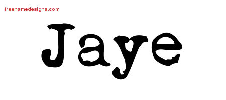 Vintage Writer Name Tattoo Designs Jaye Free Lettering