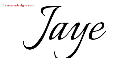 Calligraphic Name Tattoo Designs Jaye Download Free