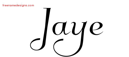 Elegant Name Tattoo Designs Jaye Free Graphic