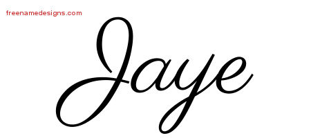Classic Name Tattoo Designs Jaye Graphic Download