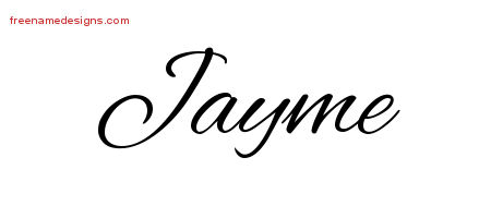 Cursive Name Tattoo Designs Jayme Download Free