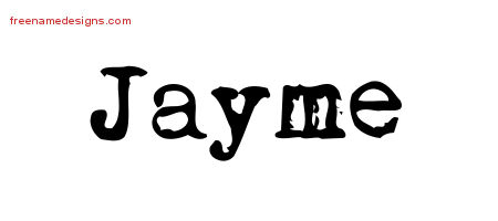 Vintage Writer Name Tattoo Designs Jayme Free Lettering