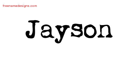 Vintage Writer Name Tattoo Designs Jayson Free