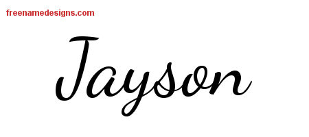 Lively Script Name Tattoo Designs Jayson Free Download