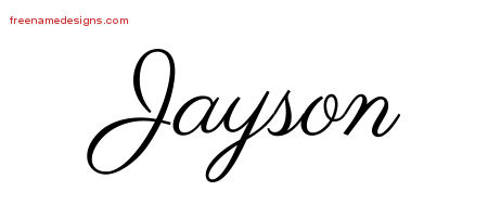 Classic Name Tattoo Designs Jayson Printable