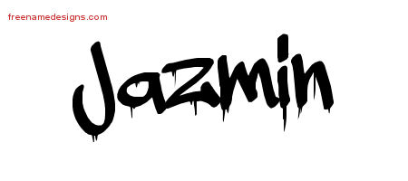 Graffiti Name Tattoo Designs Jazmin Free Lettering