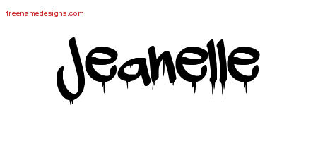 Graffiti Name Tattoo Designs Jeanelle Free Lettering