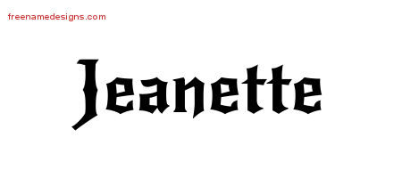 jeanette Archives - Free Name Designs
