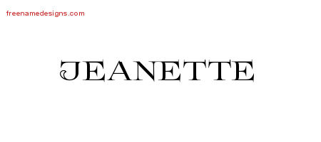 Flourishes Name Tattoo Designs Jeanette Printable Flourishes Name Tattoo Designs Jeanette Printable