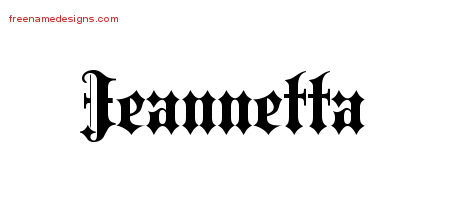 Old English Name Tattoo Designs Jeannetta Free Old English Name Tattoo Designs Jeannetta Free