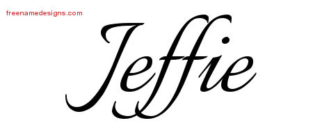 Calligraphic Name Tattoo Designs Jeffie Download Free