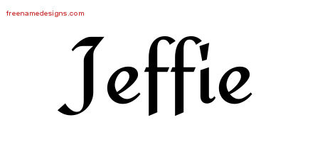 Calligraphic Stylish Name Tattoo Designs Jeffie Download Free