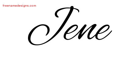 Cursive Name Tattoo Designs Jene Download Free