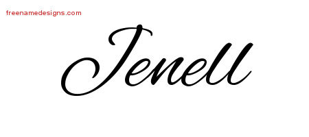 Cursive Name Tattoo Designs Jenell Download Free