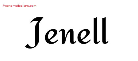 Calligraphic Stylish Name Tattoo Designs Jenell Download Free