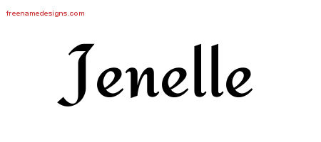 Calligraphic Stylish Name Tattoo Designs Jenelle Download Free
