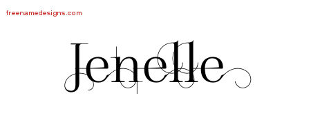 Decorated Name Tattoo Designs Jenelle Free