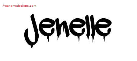 Graffiti Name Tattoo Designs Jenelle Free Lettering