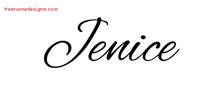 Cursive Name Tattoo Designs Jenice Download Free
