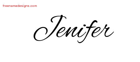 Cursive Name Tattoo Designs Jenifer Download Free