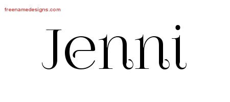 Vintage Name Tattoo Designs Jenni Free Download