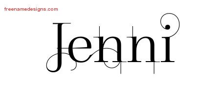 Decorated Name Tattoo Designs Jenni Free