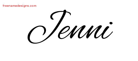 Cursive Name Tattoo Designs Jenni Download Free