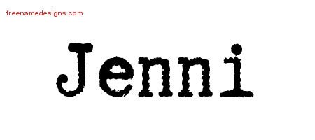 Typewriter Name Tattoo Designs Jenni Free Download