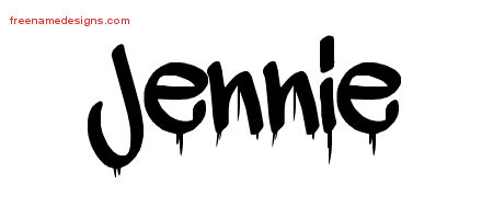 Graffiti Name Tattoo Designs Jennie Free Lettering