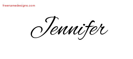 Cursive Name Tattoo Designs Jennifer Download Free