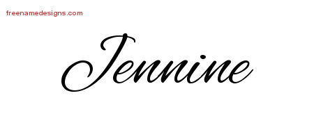Cursive Name Tattoo Designs Jennine Download Free