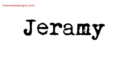 Vintage Writer Name Tattoo Designs Jeramy Free