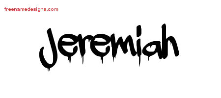 Graffiti Name Tattoo Designs Jeremiah Free