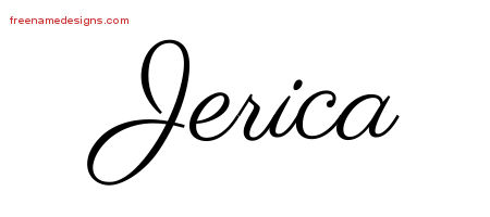 Classic Name Tattoo Designs Jerica Graphic Download