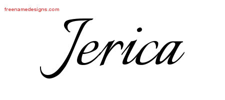 Calligraphic Name Tattoo Designs Jerica Download Free