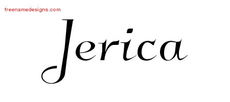 Elegant Name Tattoo Designs Jerica Free Graphic