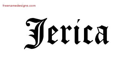 Blackletter Name Tattoo Designs Jerica Graphic Download