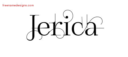 Decorated Name Tattoo Designs Jerica Free