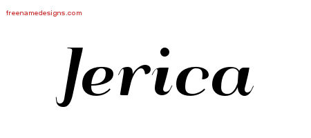 Art Deco Name Tattoo Designs Jerica Printable