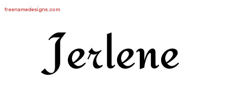 Calligraphic Stylish Name Tattoo Designs Jerlene Download Free