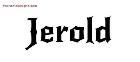 Gothic Name Tattoo Designs Jerold Download Free