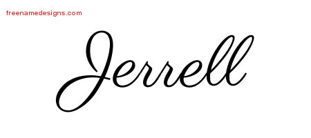 Classic Name Tattoo Designs Jerrell Printable