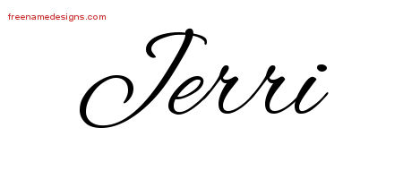 Cursive Name Tattoo Designs Jerri Download Free