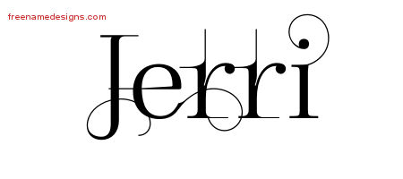 Decorated Name Tattoo Designs Jerri Free