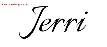 Calligraphic Name Tattoo Designs Jerri Download Free