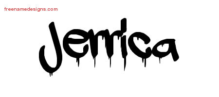 Graffiti Name Tattoo Designs Jerrica Free Lettering