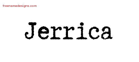 Typewriter Name Tattoo Designs Jerrica Free Download