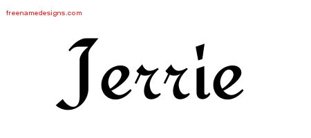 Calligraphic Stylish Name Tattoo Designs Jerrie Download Free