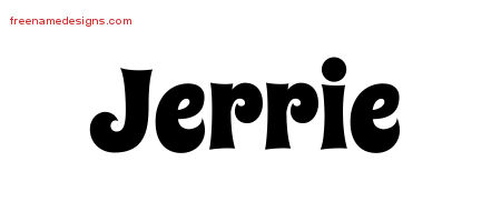 Groovy Name Tattoo Designs Jerrie Free Lettering
