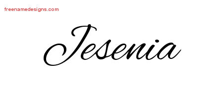 Cursive Name Tattoo Designs Jesenia Download Free